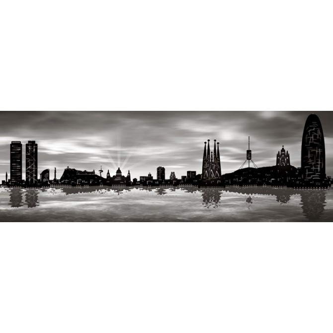JF-0016-GR4 Cuadro Skyline Barcelona 04