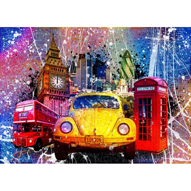 BRS-013-Cuadro Coche Pop Art - UK