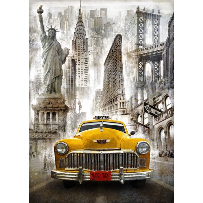 BRS-010-Cuadro Taxi New York