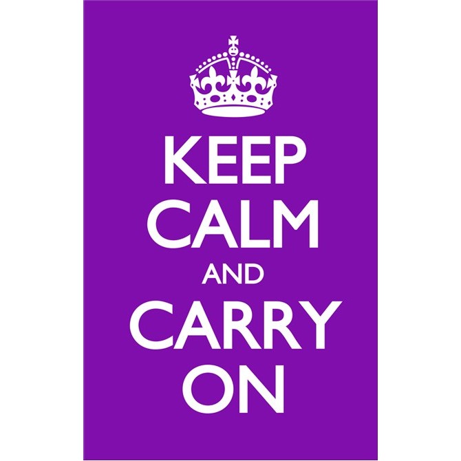 Keep Calm and Carry On Lila.