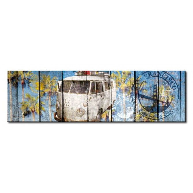 Cuadro The beach van 140x40
