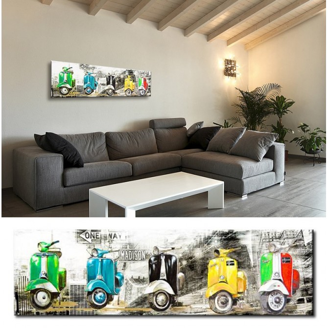 BRS121 - Cuadro Vespa in NY 140 x 40