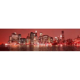 26215762-R / Cuadro Nueva York rojo 04 140 x 40 - Cuadrostock