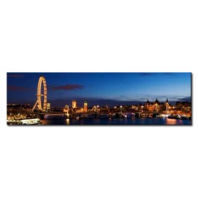 12475795 / Cuadro London panoramic ,including Big Ben and Houses of Parliament 140 x 40 - Cuadrostock