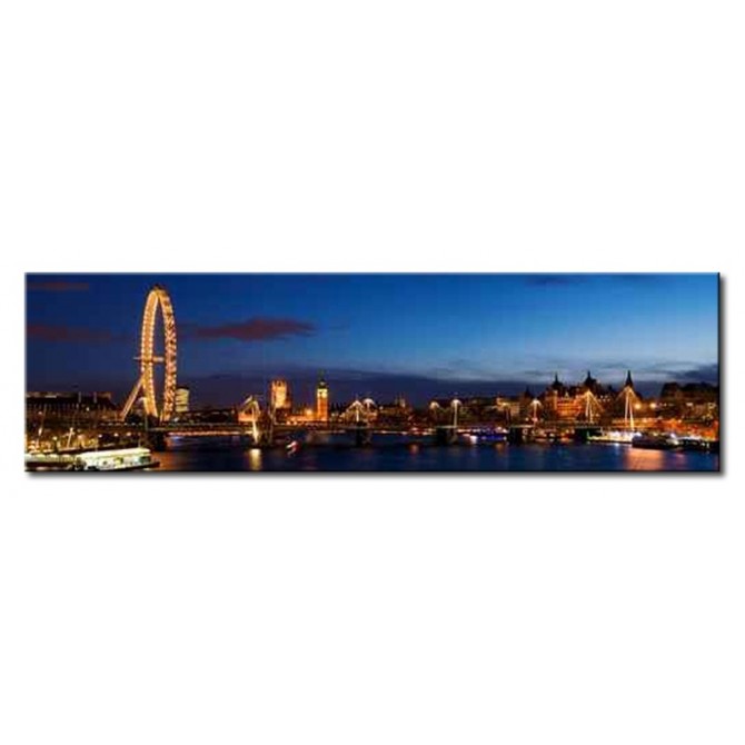 12475795 / Cuadro London panoramic ,including Big Ben and Houses of Parliament 140 x 40