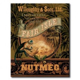 GLA-343_Nutmeg / Cuadro Vintage, Cartel Especias Exoticas