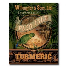 GLA-342_Turmeric / Cuadro Vintage, Cartel Especias Exoticas