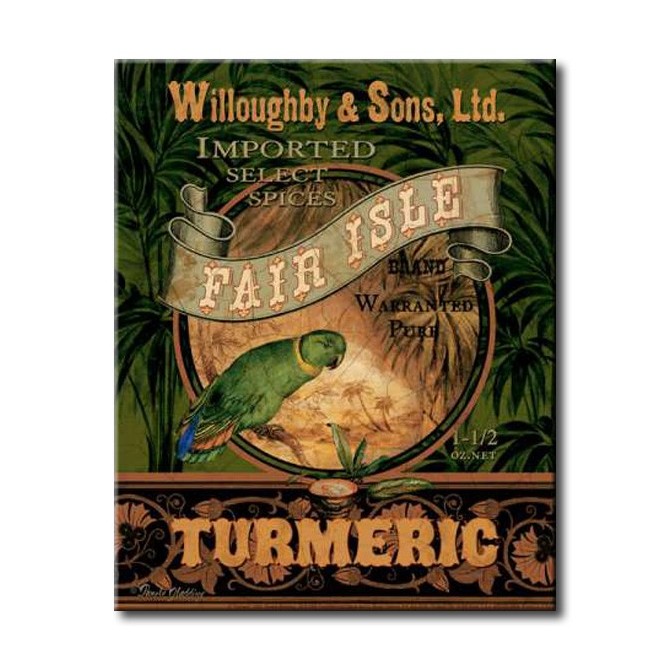 GLA-342_Turmeric / Cuadro Vintage, Cartel Especias Exoticas