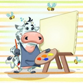 T27b / Cuadro La vaca pintora