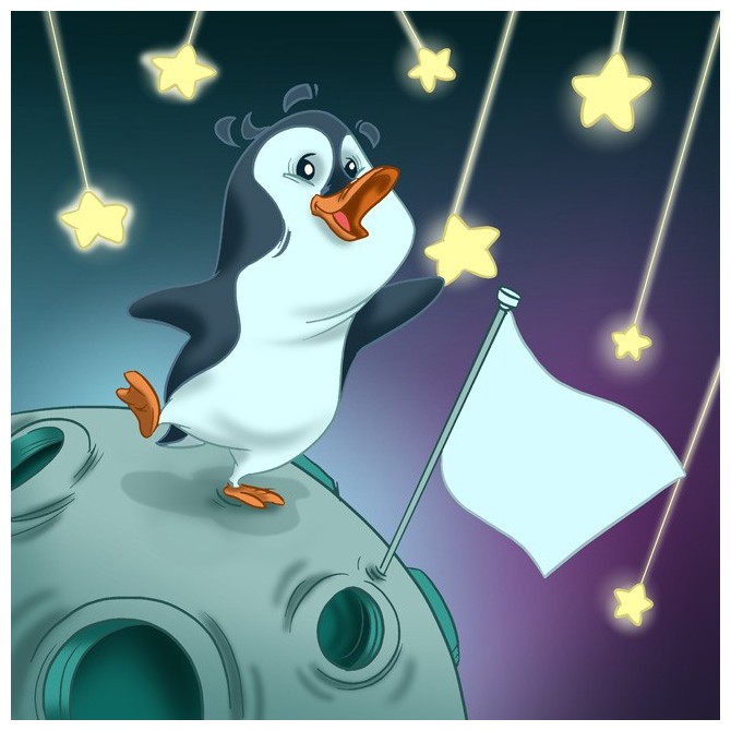 T1b / Cuadro El pingüino y las estrellas
