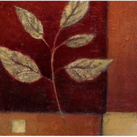 12292 / Cuadro Crimson Leaf Study I