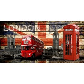 JHR-Cuadro Bandera - UK Collage 4 - Cuadrostock