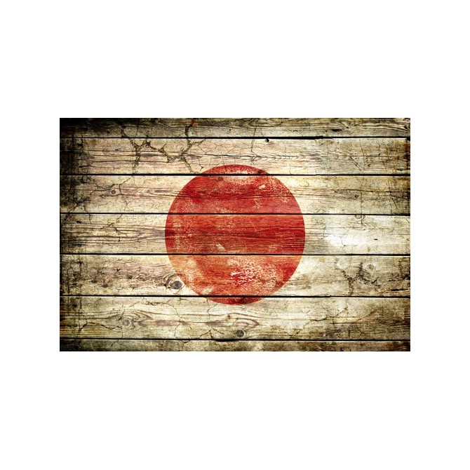 JHR-Cuadro bandera - Japón 2 - Cuadrostock