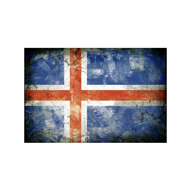JHR-Cuadro bandera - Islandia 1 - Cuadrostock