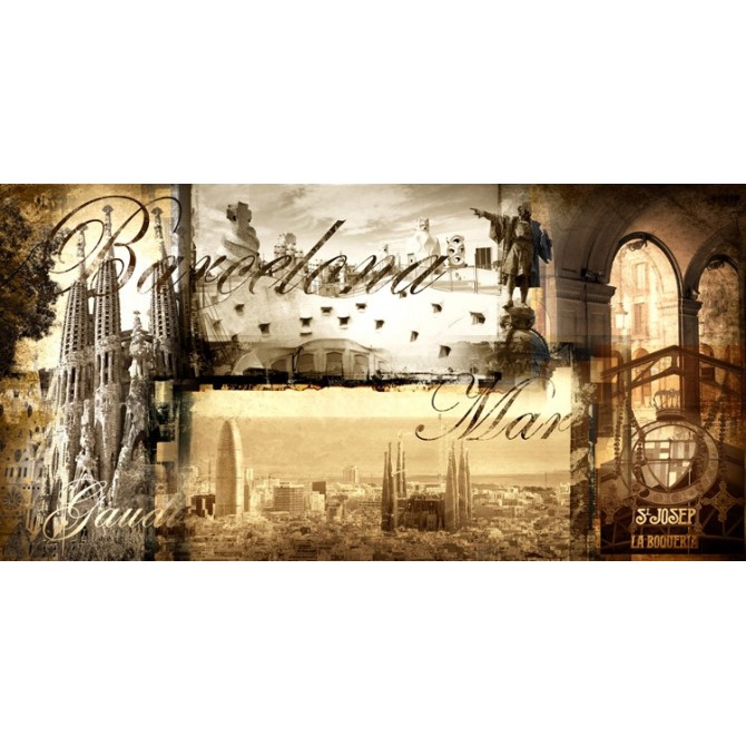 Cuadro Barcelona Vintage