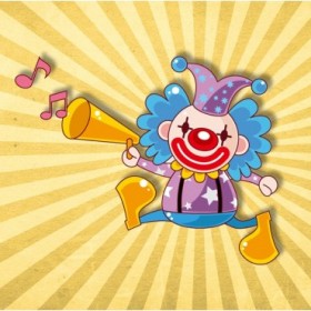 35053983 / Cuadro Payaso músico