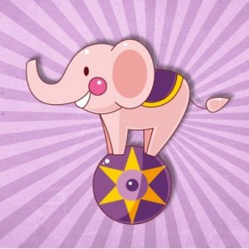 35053983 / Cuadro Elefante circo