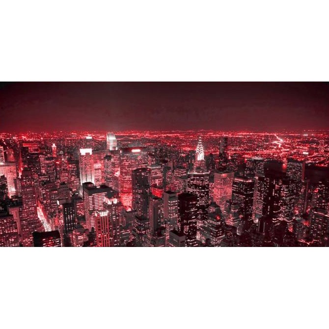 5832728 R / Cuadro Noche en Nueva York rojo - Cuadrostock