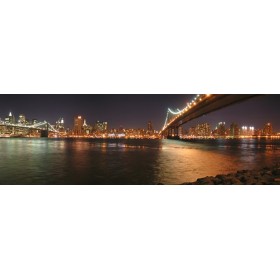 2737568_X / Cuadro New York y puente Brooklyn noche