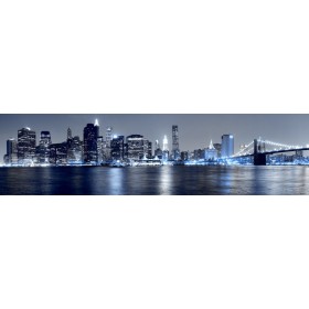 26698779 / Cuadro Vista de Manhattan desde Brooklyn azul
