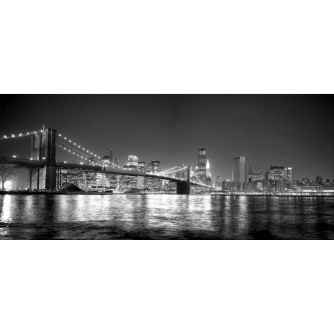 30284684- G / Cuadro Puente de Brooklyn, Nueva York, NY b/n - Cuadrostock