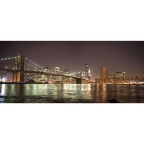 30284684 / Cuadro Puente de Brooklyn, Nueva York, NY noche - Cuadrostock