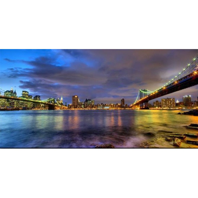 Cuadro Puentes de Brooklyn y Nueva York