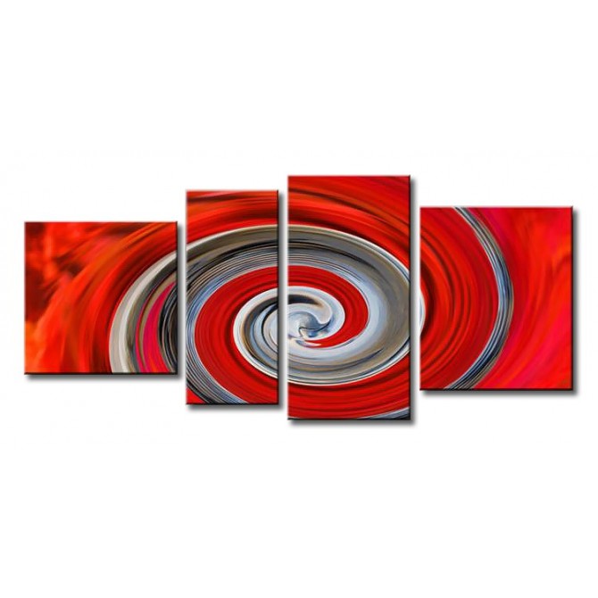 ME-041 / Cuadro Abstracto espiral roja