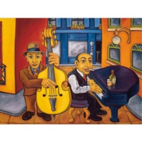2328 / Cuadro Jazz Cat Alley II