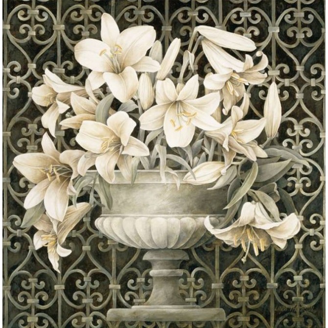 2781 / Cuadro Lilies in Urn - Cuadrostock