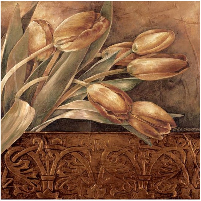 12229 / Cuadro Copper Tulips II