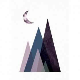 Scandi Mountains Blue 1