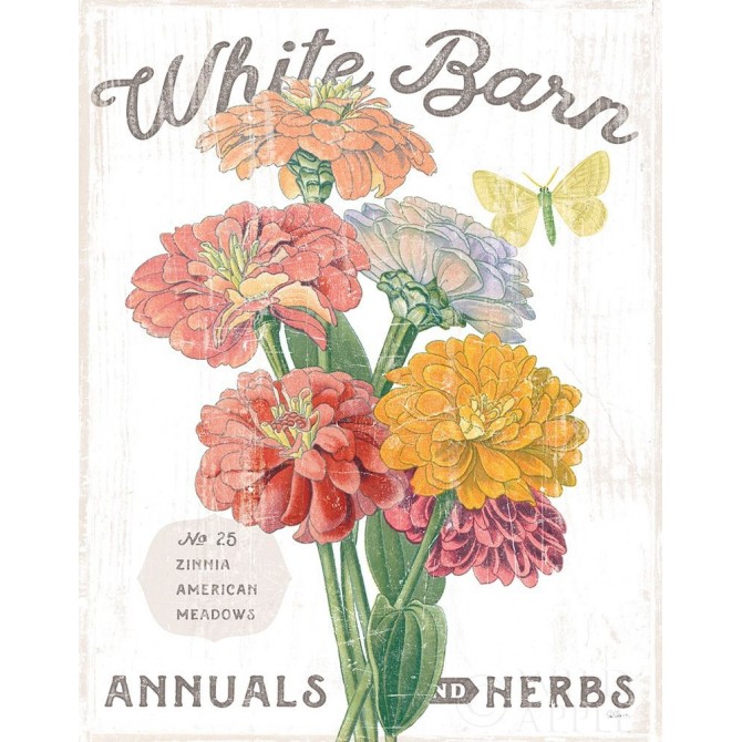 White Barn Flowers V - Cuadrostock