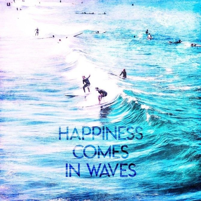 Happiness Comes In Waves - Cuadrostock