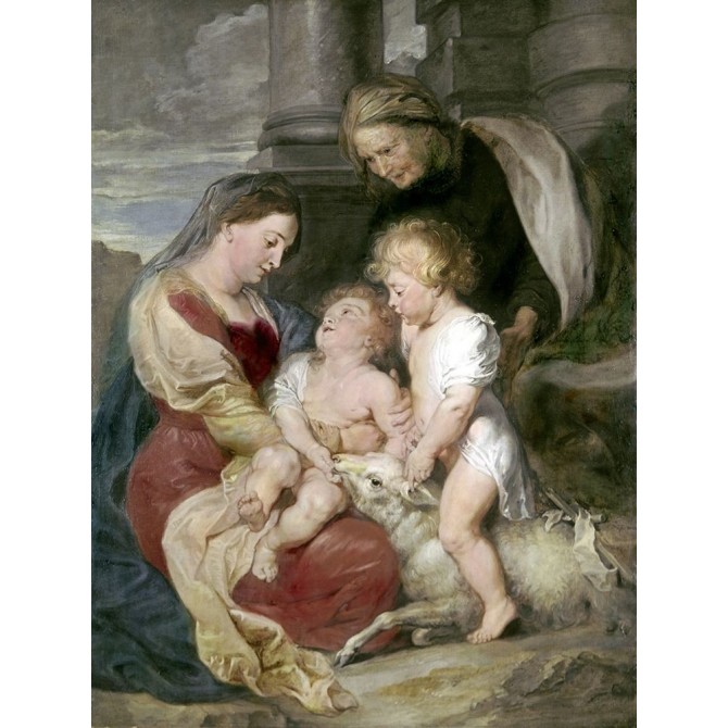 Virgin and Child With St. Elizabeth and St. John - Cuadrostock