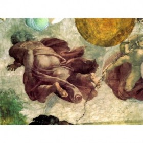 The Creation Of Heavenly Bodies God Creating The Moon And Sun Detail - Cuadrostock