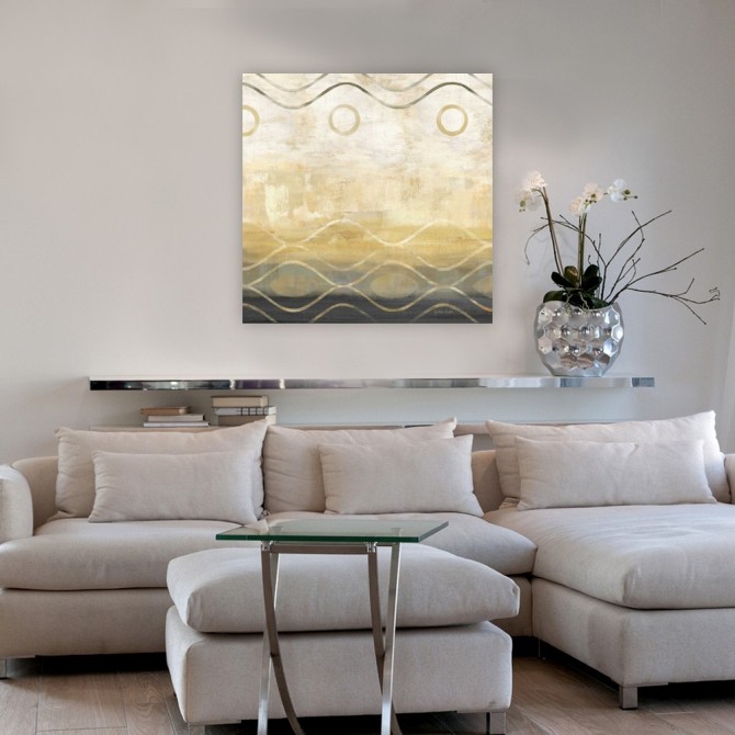 Abstract Waves Black-Gold II