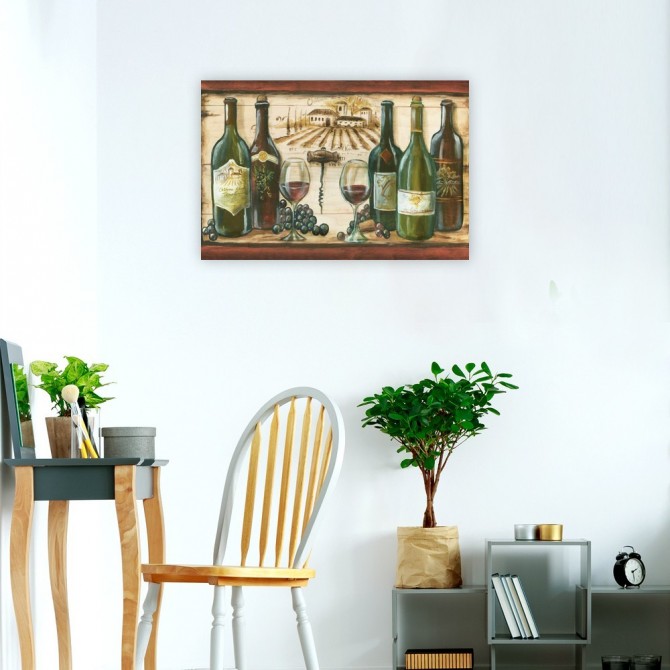 Wooden Wine Landscape