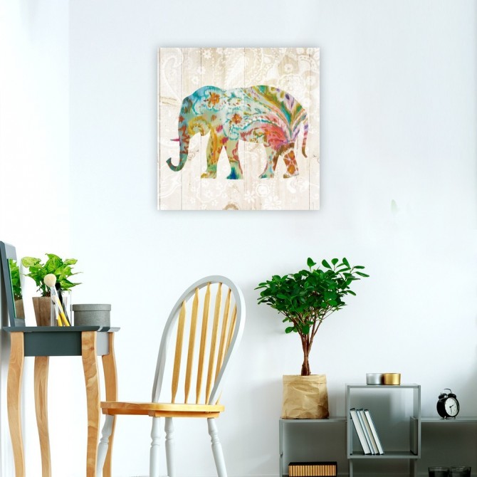 Boho Paisley Elephant II - Cuadrostock