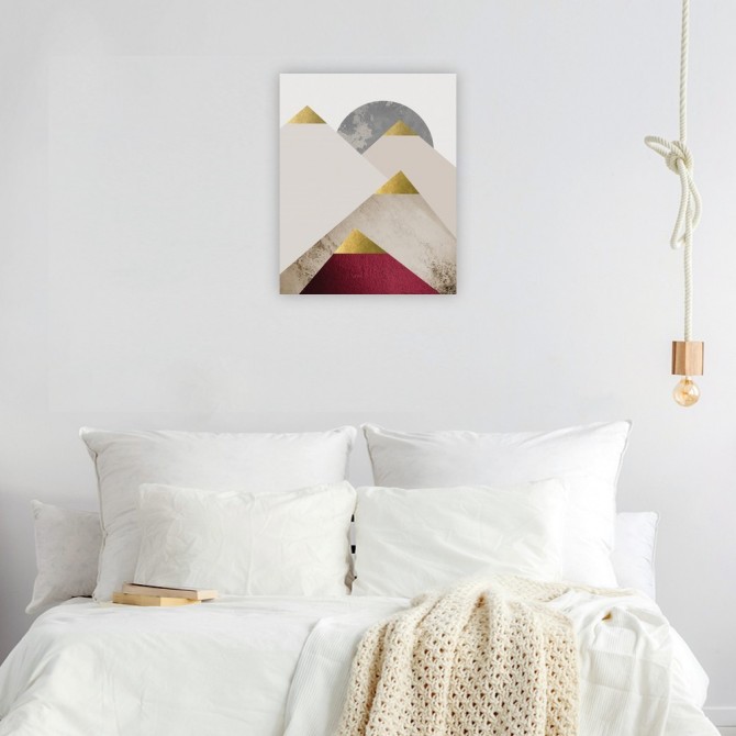 Beige Brugundy Mountains 2