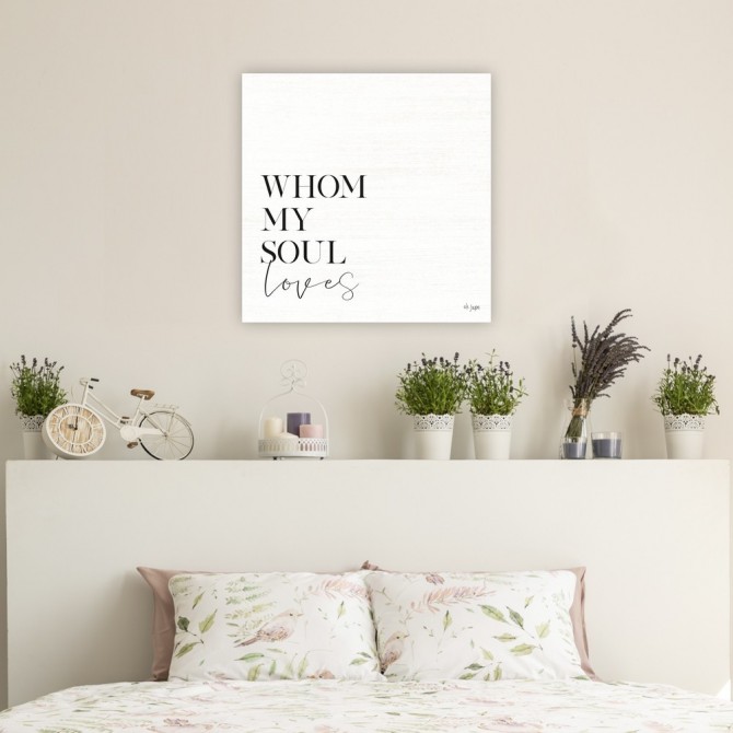 Cuadro para dormitorio - Whom My Soul Loves - Cuadrostock