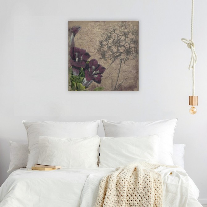 Cuadro para dormitorio - Floral outline1 - Cuadrostock