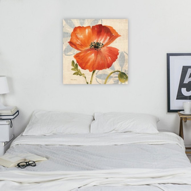 Cuadro para dormitorio - Watercolor Poppies I - Cuadrostock