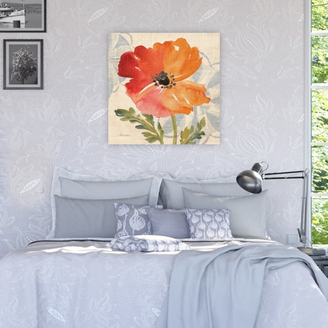 Watercolor Poppies V