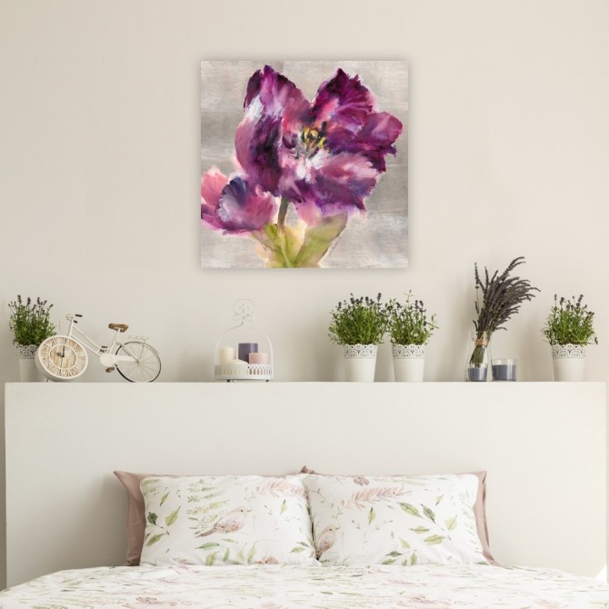 Cuadro para dormitorio - Purple Flourish - Cuadrostock