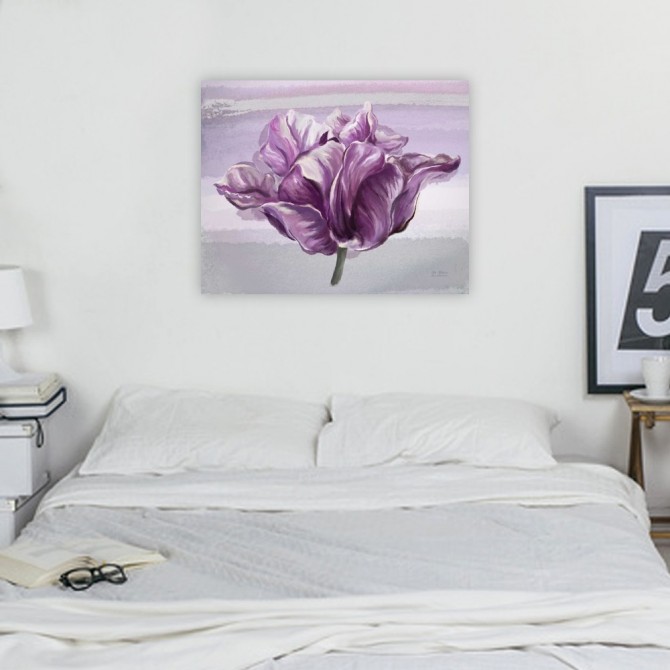 Cuadro para dormitorio - Awash In Plum Floral - Cuadrostock