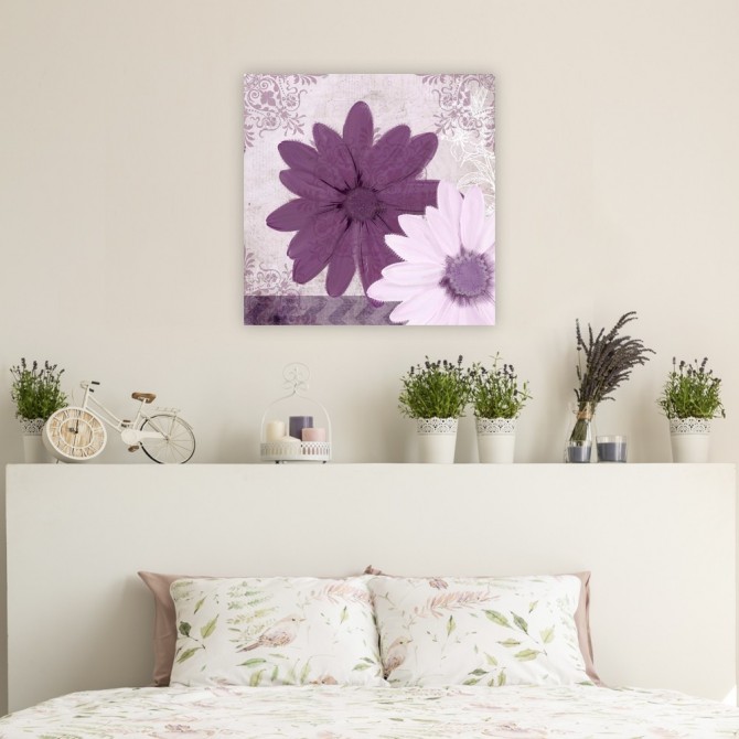 Cuadro para dormitorio - Purple Bloom 2 - Cuadrostock