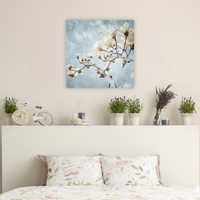 Cuadro para dormitorio - Tree Of White Flowers - Cuadrostock