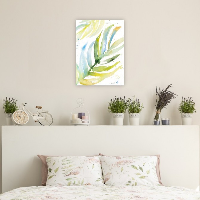 Blue Green Palm Fronds I