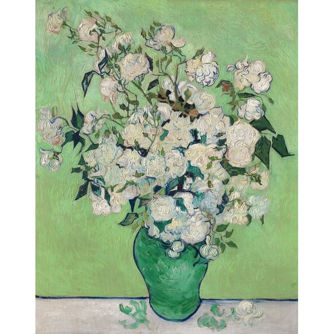 Roses, 1890 (Green Vase) - Cuadrostock